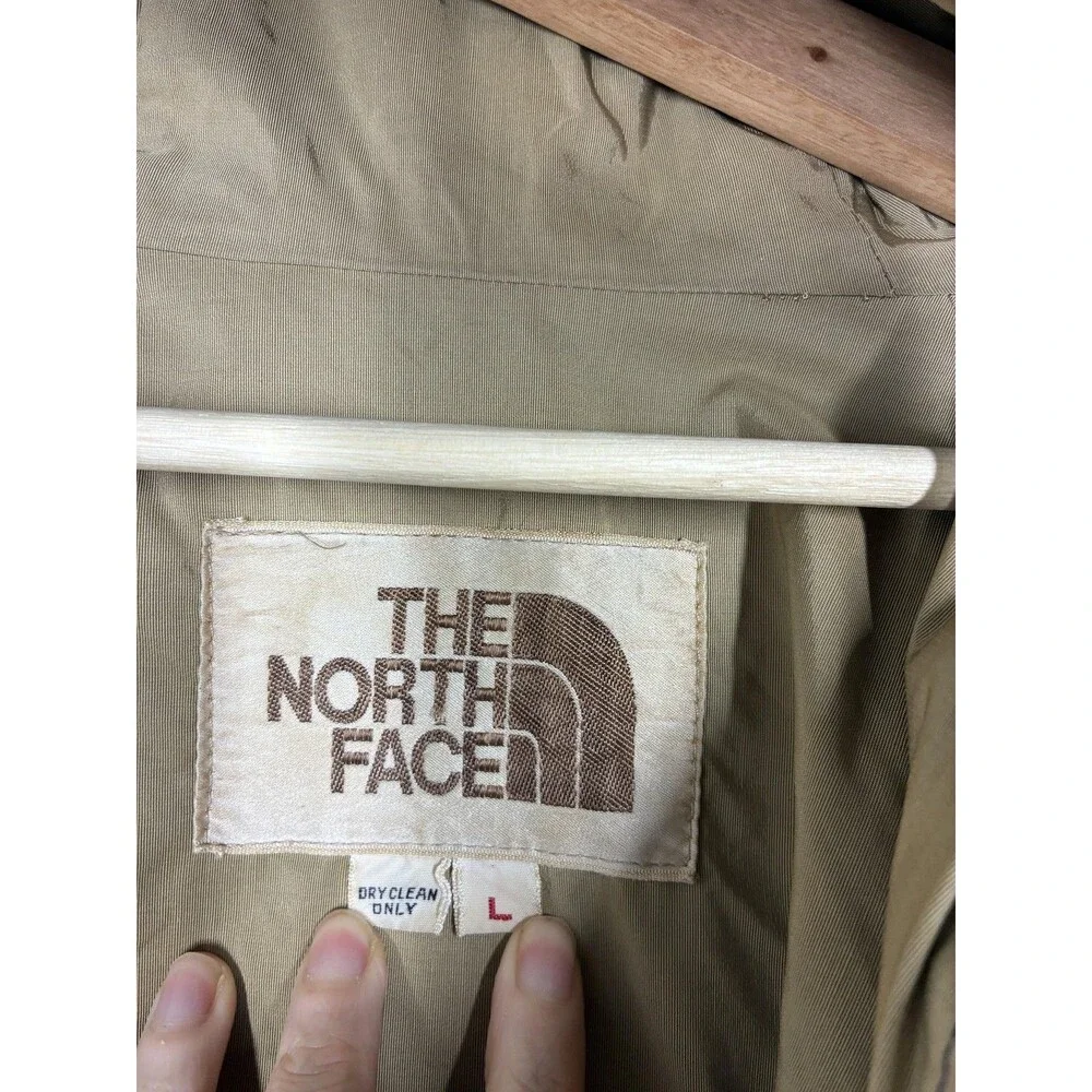 Vintage The North Face Coat Mens Large Blue Hooded Nylon Parka Winter 70s